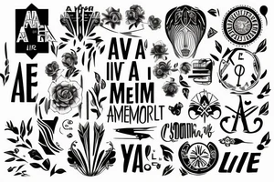 Avici phrase: live a life you will remember tattoo idea
