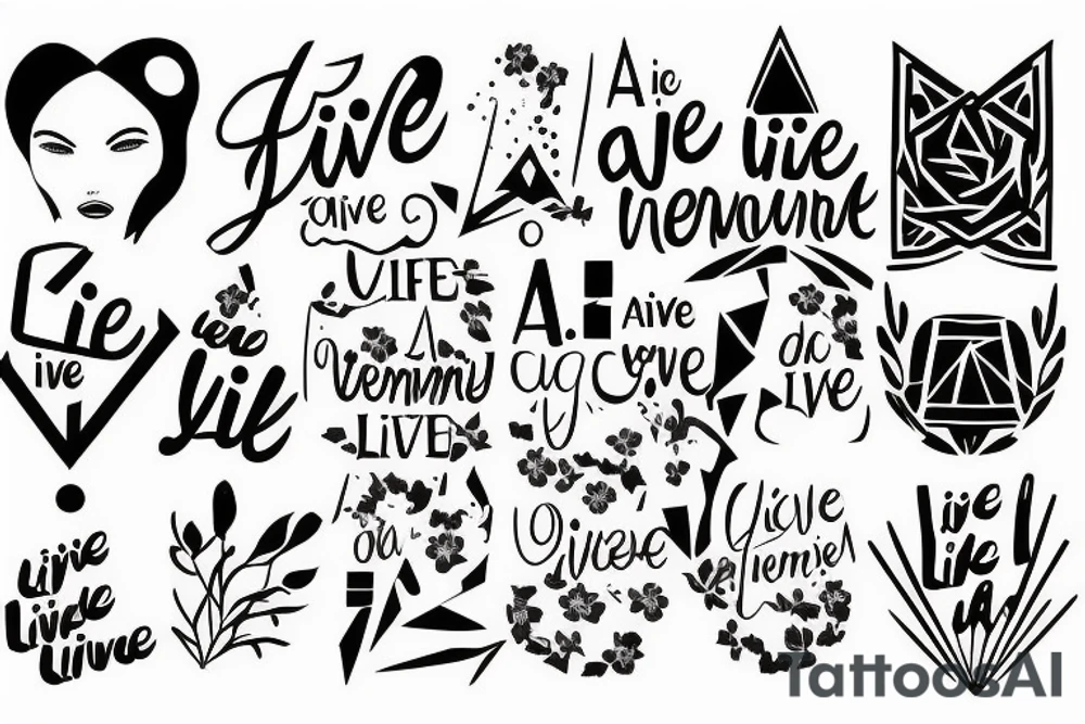Avici phrase: live a life you will remember tattoo idea