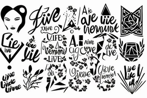 Avici phrase: live a life you will remember tattoo idea