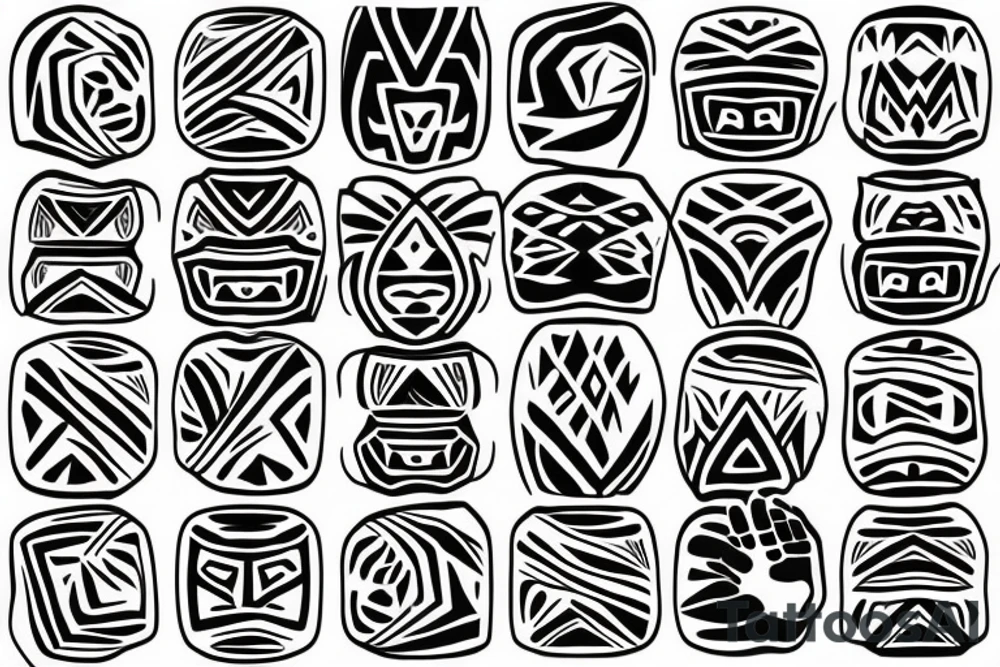 a pattern on the back of the middle finger going down to the hand tattoo idea
