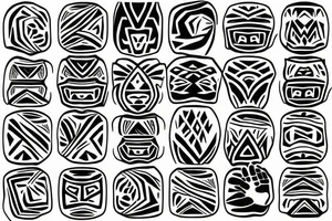a pattern on the back of the middle finger going down to the hand tattoo idea