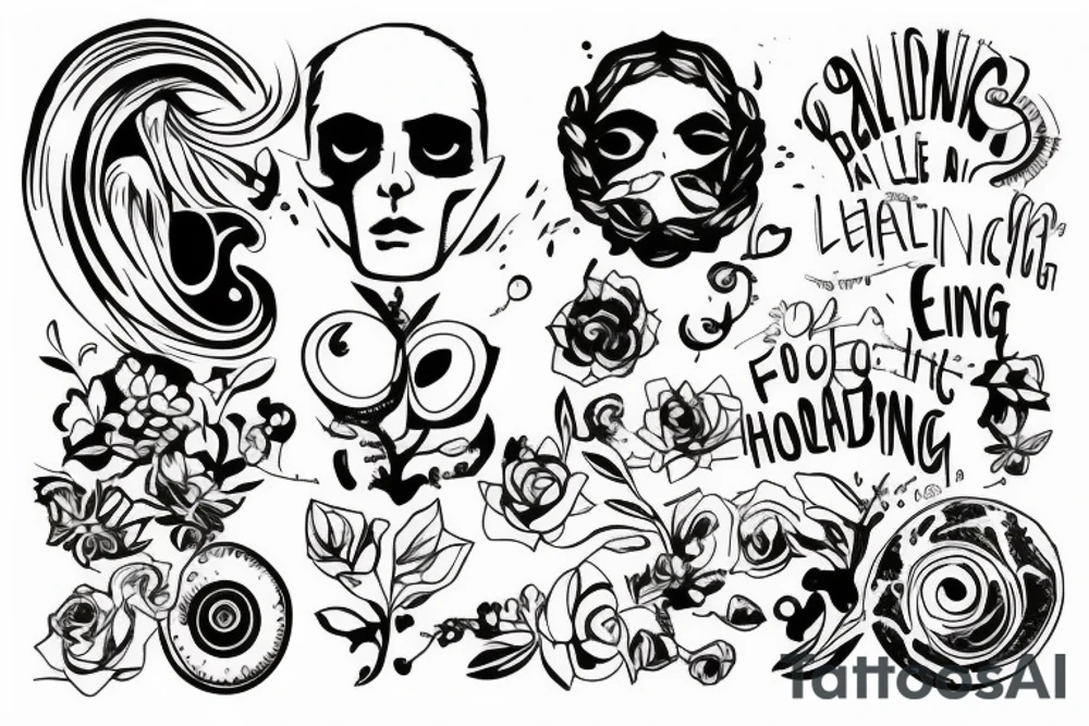 Finding a balance of holding on and letting go tattoo idea