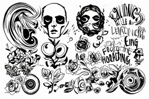 Finding a balance of holding on and letting go tattoo idea