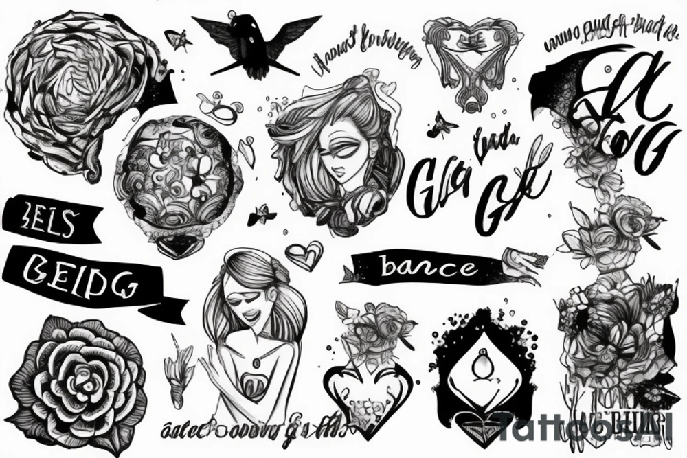 Finding a balance between holding on and letting go tattoo idea