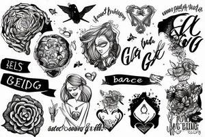 Finding a balance between holding on and letting go tattoo idea