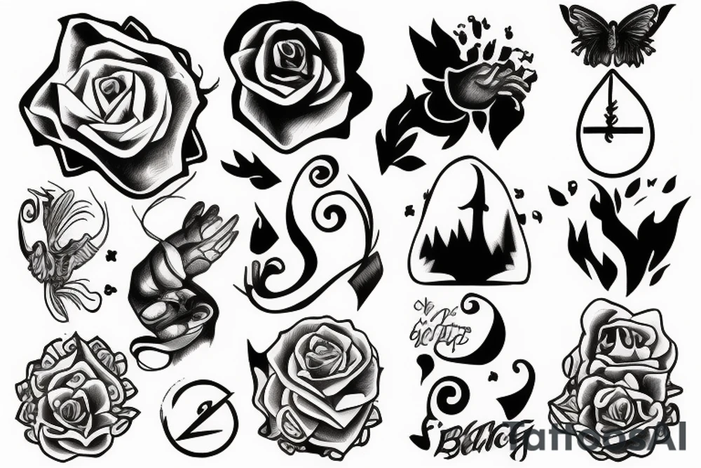 Finding a balance between holding on and letting go tattoo idea