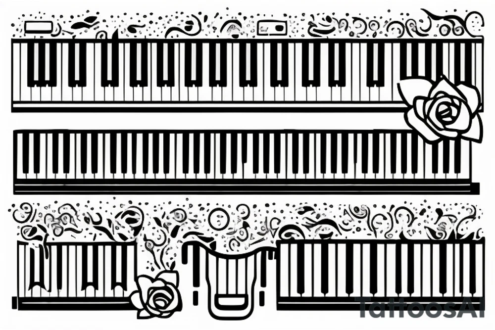 tattoo musical keyboard glitch style simple tattoo idea tattoo musical keyboard glitch style simple tattoo idea