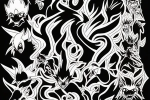 Kurama from Naruto tattoo idea