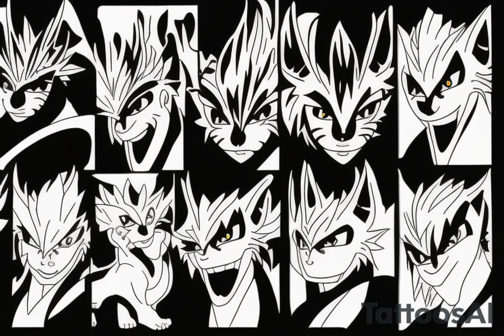 Kurama from Naruto tattoo idea