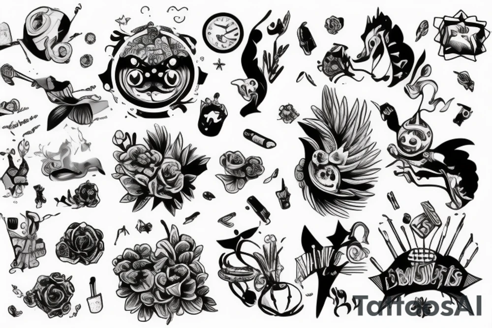 Девятихвостый лис tattoo idea