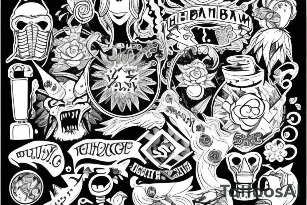 Девятихвостый лис tattoo idea