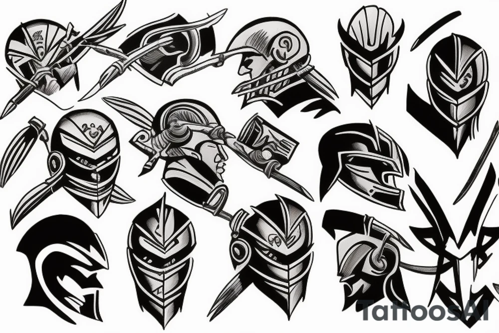 Spartan battling a wolverine tattoo idea