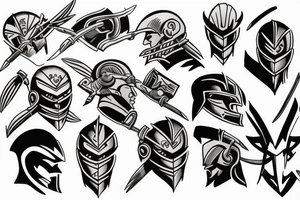 Spartan battling a wolverine tattoo idea