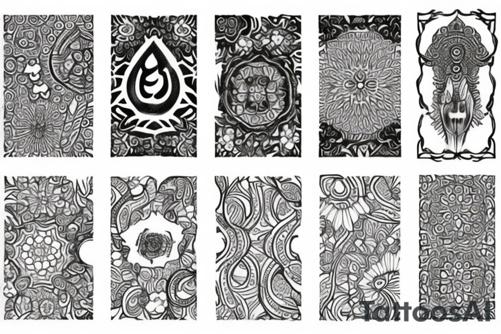 زن زندگی آزادی tattoo idea