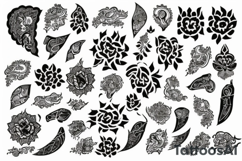زن زندگی آزادی tattoo idea