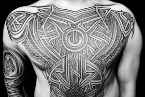 arcane runes epic fantasy tattoo idea