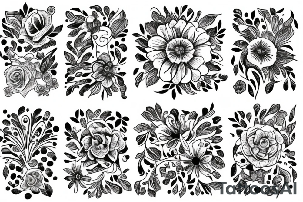 flowers tattoo idea