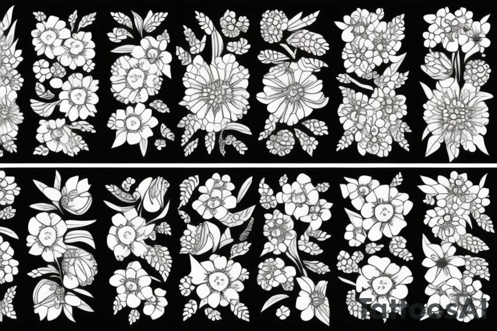 flowers tattoo idea