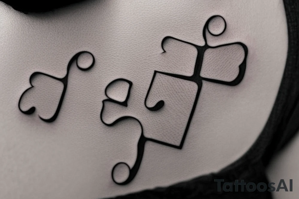 It's going to be a tattoo of a puzzle that is missing one piece so it will be colorless and boring (black,white, and/or gray), then the "missing piece" will be a little distance away from the puzzle itself (it will be nice and colorful - probably purple) but when you look closer at that "missing" puzzle piece it will really be a quote that reads "this is your purpose in life, now go place that final piece" and then on the puzzle when it's exposed to sunlight or something similar to that, the section where the missing puzzle piece is supposed to be, the "missing" puzzle piece was there the whole time and it will read "I knew you could find me" and then the puzzle will be complete! tattoo idea