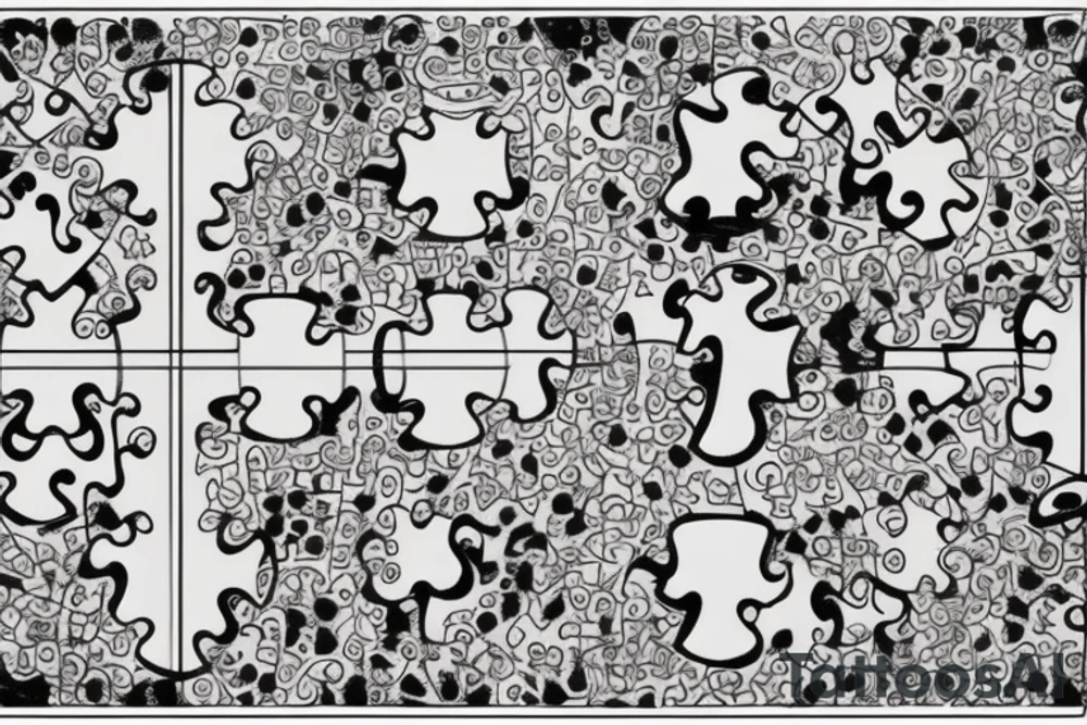 It's going to be a tattoo of a puzzle that is missing one piece so it will be colorless and boring (black,white, and/or gray), then the "missing piece" will be a little distance away from the puzzle itself (it will be nice and colorful - probably purple) but when you look closer at that "missing" puzzle piece it will really be a quote that reads "this is your purpose in life, now go place that final piece" and then on the puzzle when it's exposed to sunlight or something similar to that, the section where the missing puzzle piece is supposed to be, the "missing" puzzle piece was there the whole time and it will read "I knew you could find me" and then the puzzle will be complete! tattoo idea