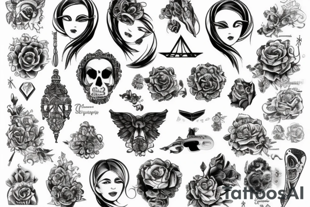 Значки, абстракция, драконы tattoo idea