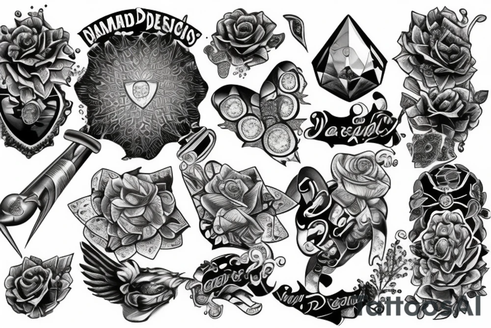 Diamond tattoo idea