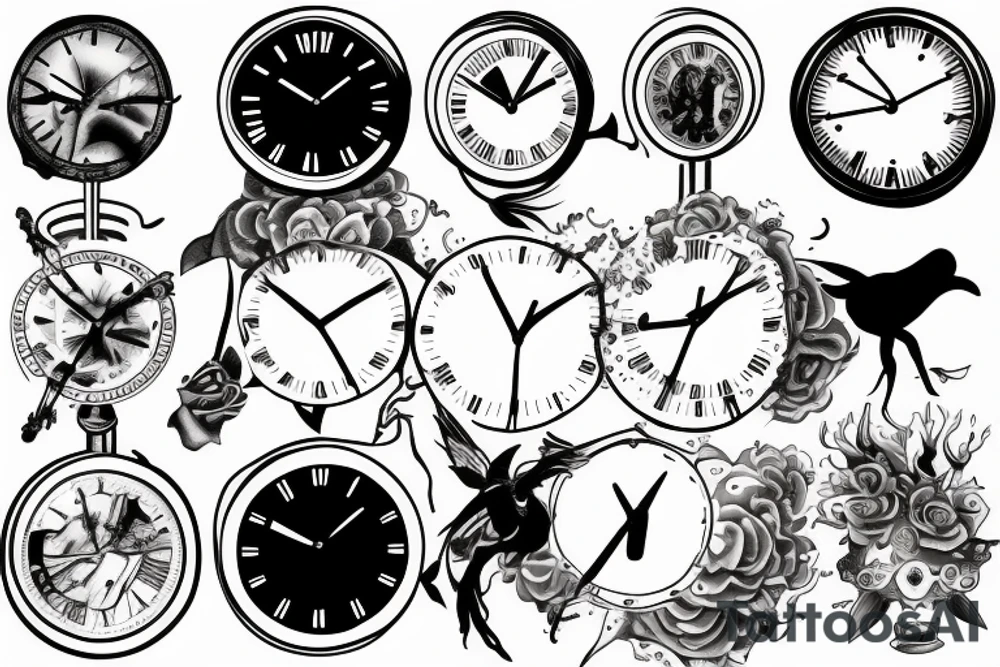 send clock tattoo idea