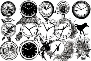 send clock tattoo idea