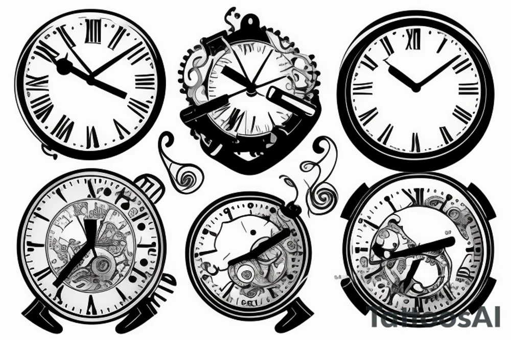 send clock tattoo idea