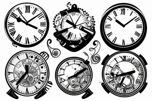 send clock tattoo idea