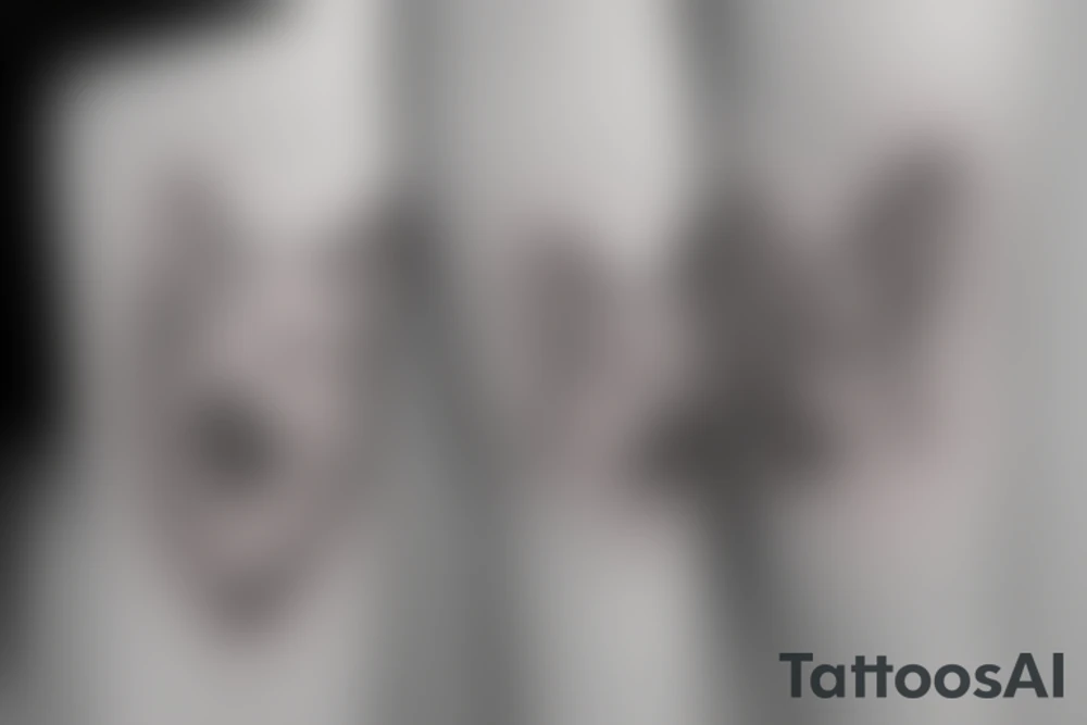 Corgi ears tattoo idea