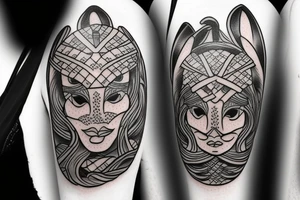 Samurai Easter bunny tattoo idea