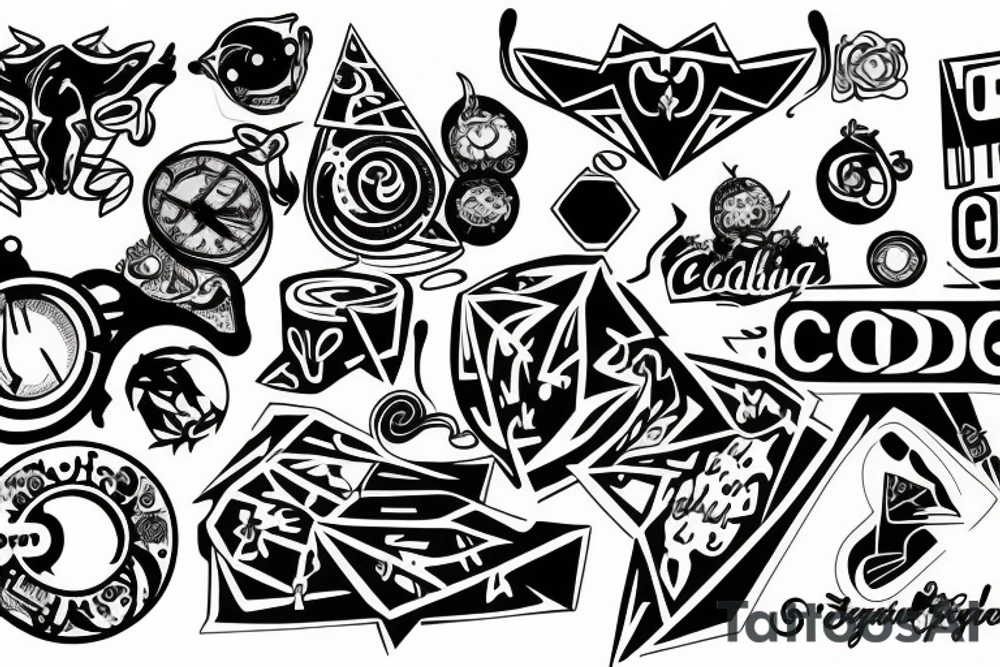 logo of coding tattoo idea