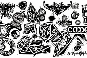 logo of coding tattoo idea