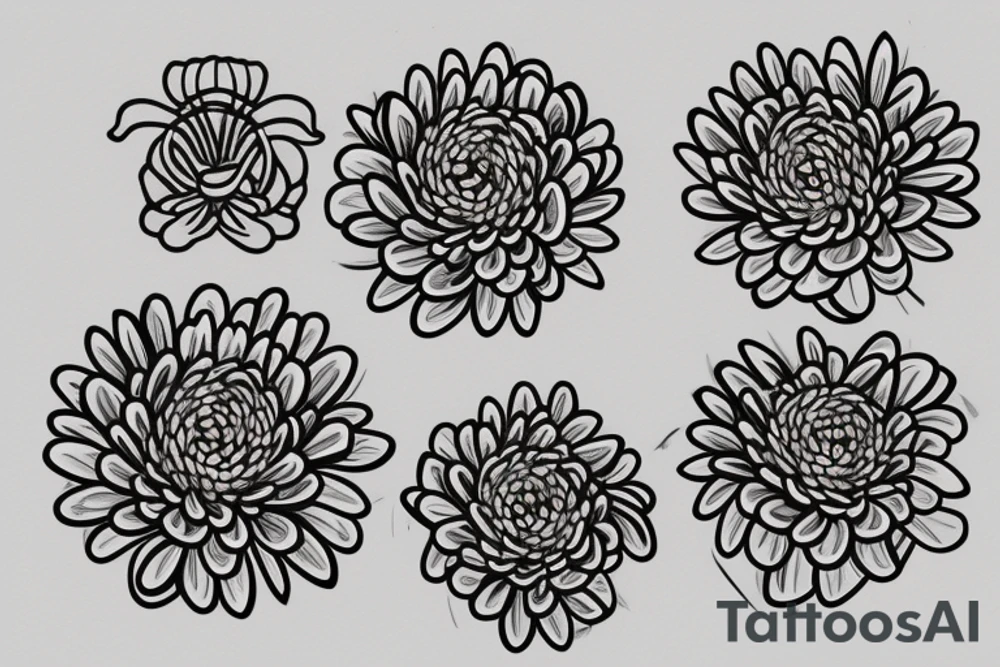 cross, treble clef, chrysanthemum tattoo idea