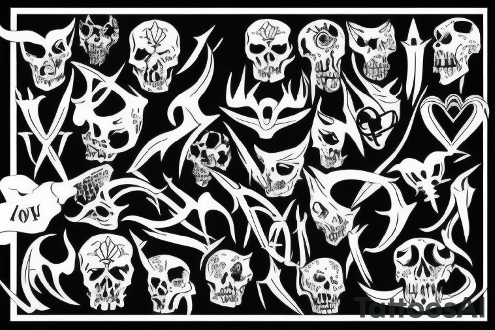 Bones, devil-ish tattoo idea