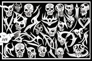 Bones, devil-ish tattoo idea
