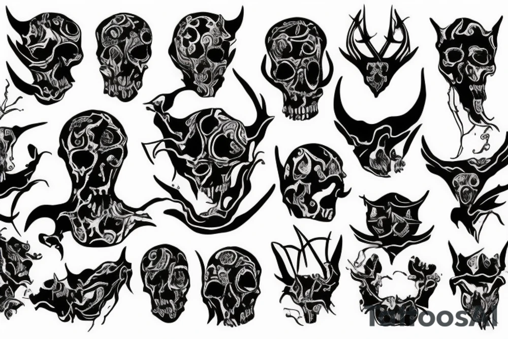 Bones, devil-ish tattoo idea