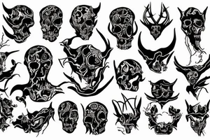 Bones, devil-ish tattoo idea