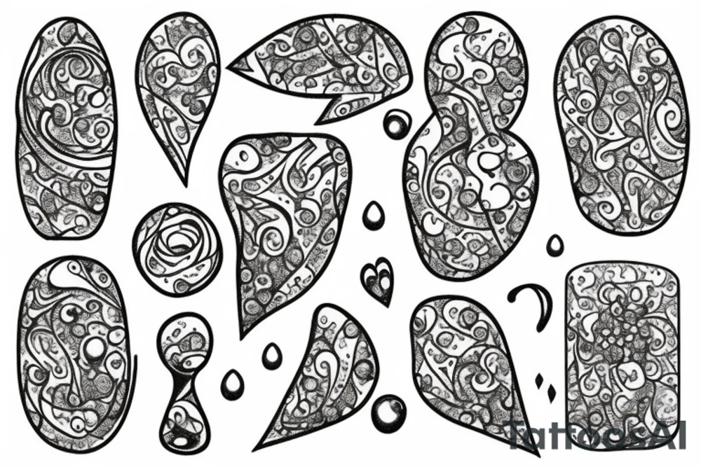 Hourglass filled with glitter tattoo idea