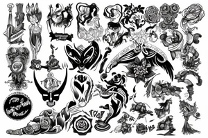 Strength, motivation, protection tattoo idea