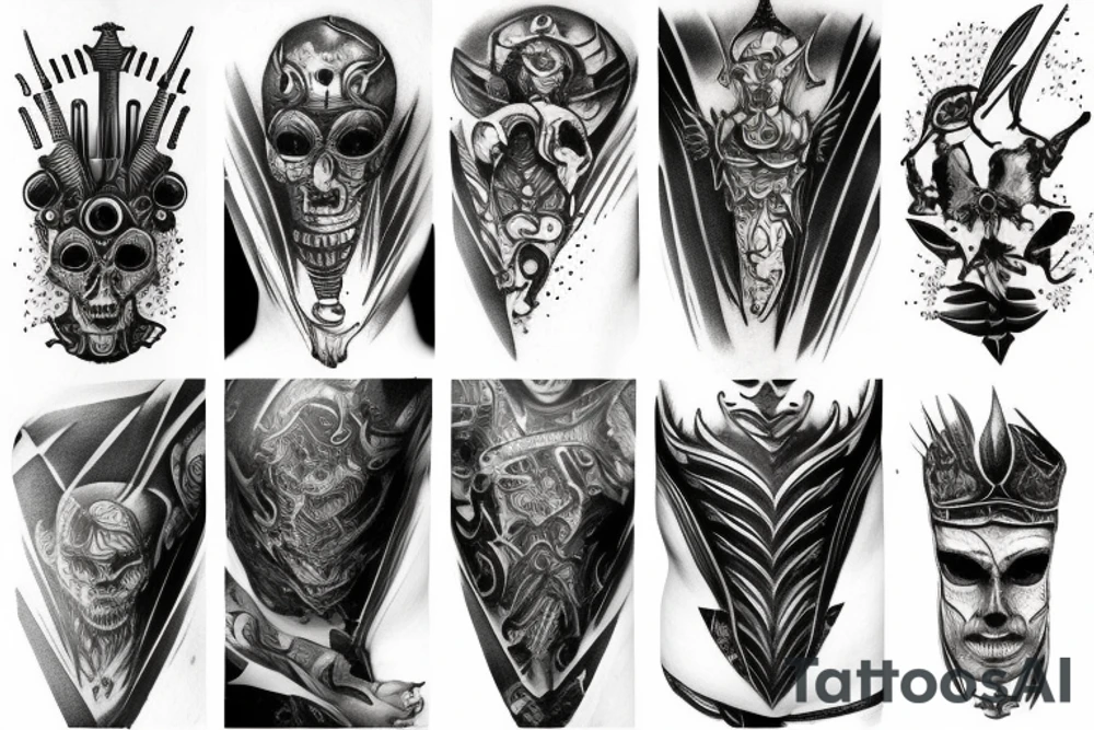 Body armor tattoo idea