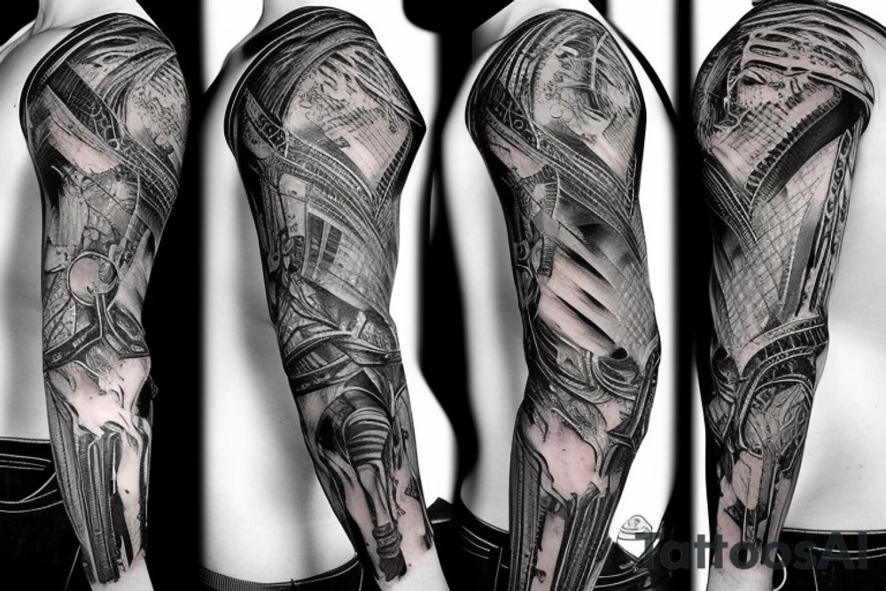 Body armor tattoo idea