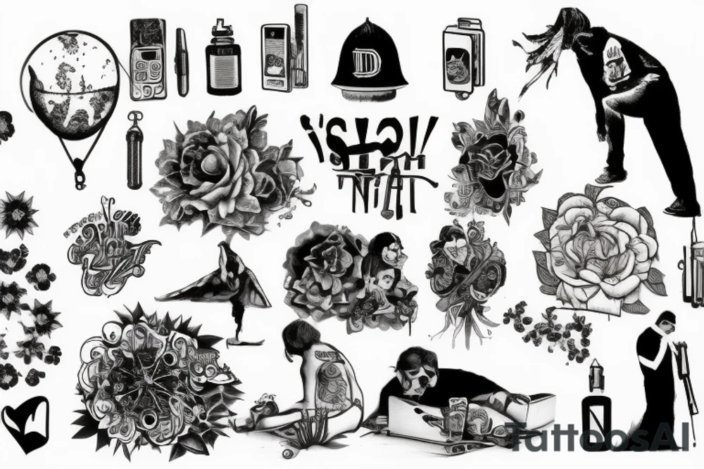 Modern age San Diego tattoo idea