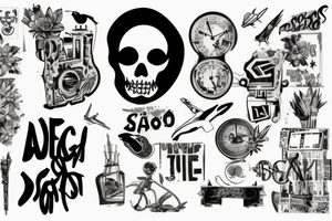 Modern age San Diego tattoo idea
