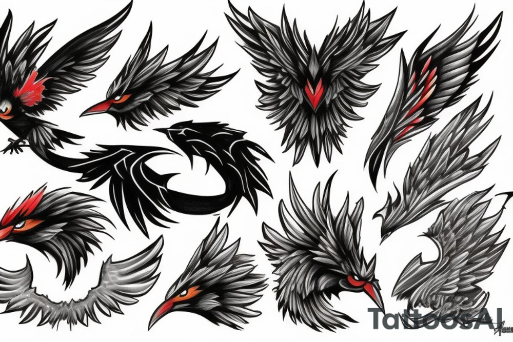 Angry swellow tattoo idea