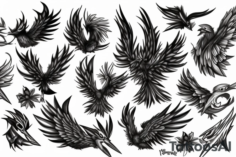 Angry swellow tattoo idea