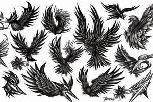 Angry swellow tattoo idea