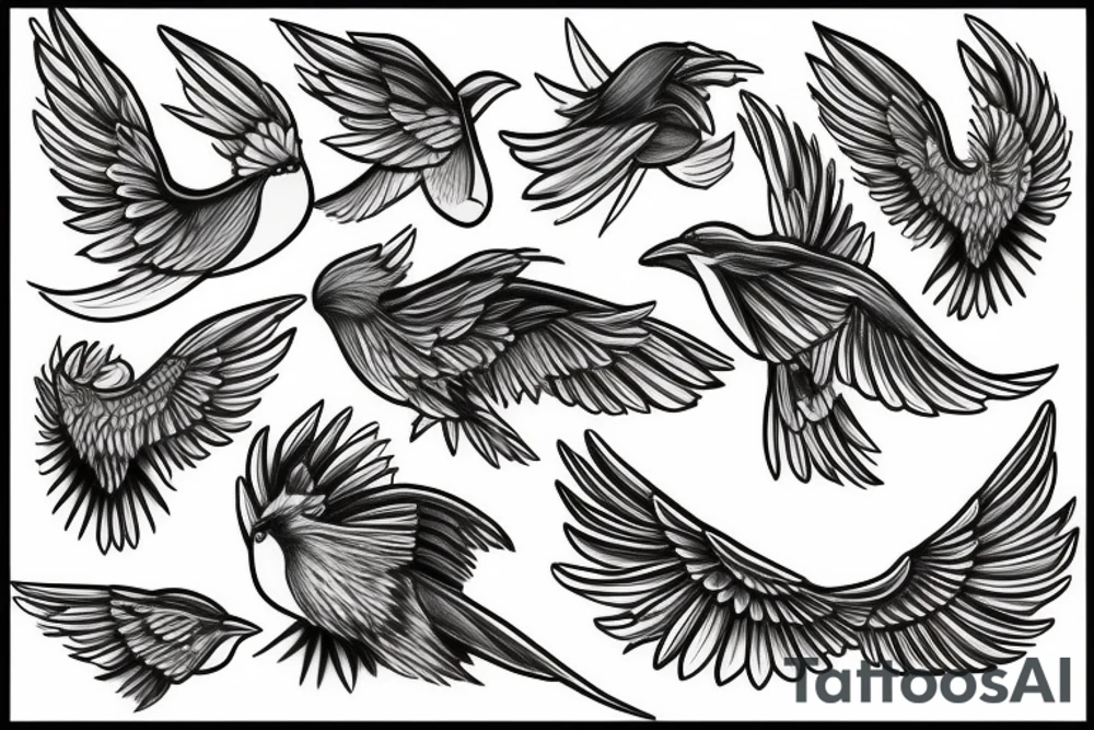 Angry swallow tattoo idea
