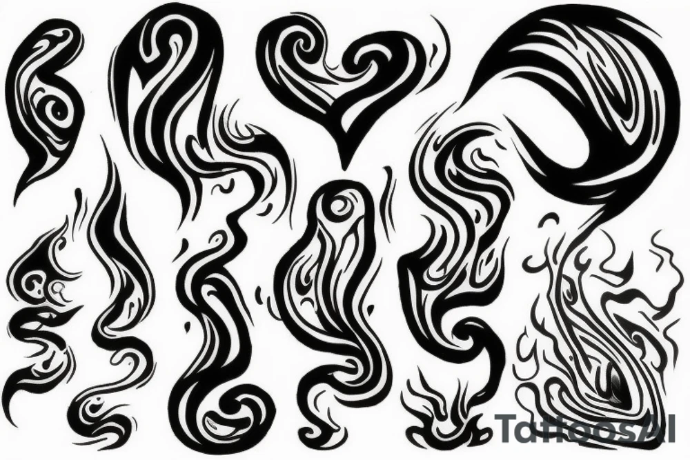 smoke emanation tattoo idea